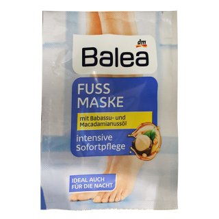 Balea Fußmaske mit Babassu & Macadamiannussöl (15m Beutel)