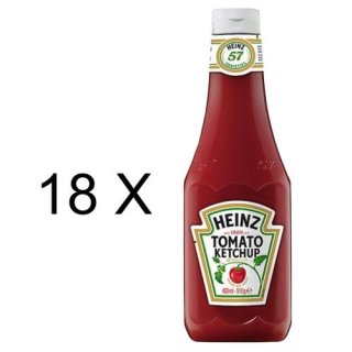Heinz Tomatenketchup Squeeze (18x 450ml Flasche)