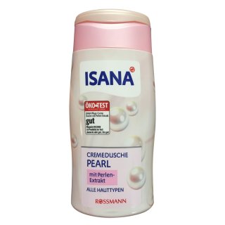 Isana cremedusche Pearl mit Perlen Extrakt (300ml Flasche)