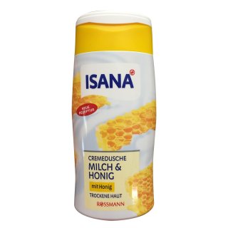 Isana cremedusche Milch & Honig (300ml Flasche)