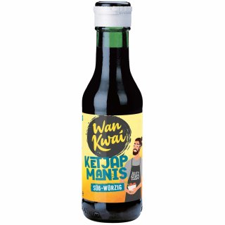 Wan Kwai Ketjap Manis mild Indonesische Würzsauce (125ml Flasche)