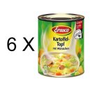 Erasco Kartoffelsup mit Würst (6x 800g Dose)