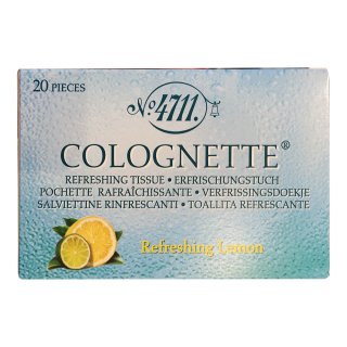 4711 Echt Kölnisch Wasser Colognette Tücher Citrus (20 St Box)