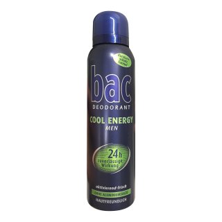 bacDeospray Energy for Men, 150 ml (1er Pack)