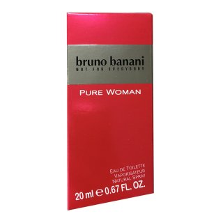 Bruno Banani Pure Woman Eau de Toilette, 20 ml Flasche