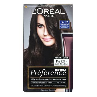 L’Oréal Paris Préférence Infinia Coloration Intensives Kühles Dunkelbraun 3.12, 1 St (1er Pack)