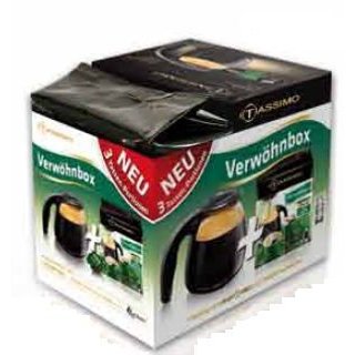 Tassimo Jacobs Krönung Verwöhnbox (Kanne mit Deckel + 8 Maxi T-Disc)