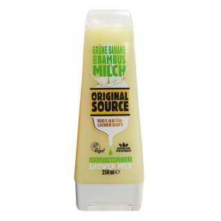 Original Source Dusche Grüne Banane & Bambusmilch, 250 ml Flasche