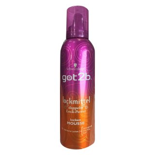 Schwarzkopft got2b Locken Mousse Lockmittel, 250 ml Flasche