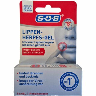 SOS Lippenherpes Gel, 5g (1er Pack)