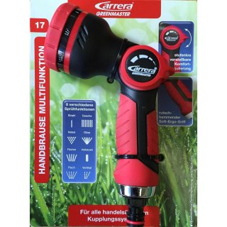 Carrera Greenmaster Handbrause Multifunktion Schlauchbrause Garten Bewässerung (1Stk.) (Nr.17)