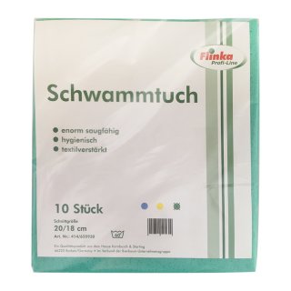 Flinka Schwammtücher 20 x 19 cm Grün (10 Stck. Packung)