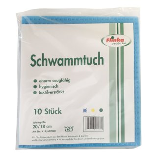 Flinka Schwammtücher 20 x 19 cm Blau (10 Stck. Packung)