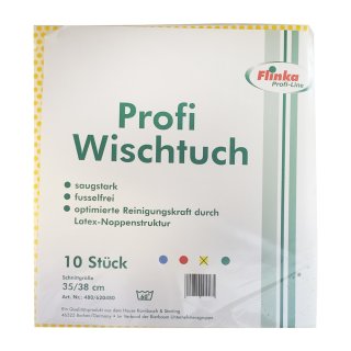 Flinka Profi Wischtücher Noppenstruktur 38 x 35 cm Gelb (10 Stck. Packung)