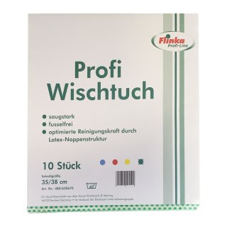Flinka Profi Wischtücher Noppenstruktur 38 x 35 cm Grün (10 Stck. Packung)