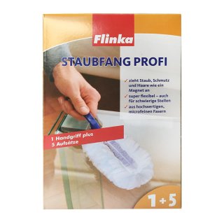 Flinka Staubfangprofi 5+1 (Handgriff mit 5 Aufsätzen)  Handwischer