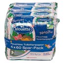alouette feuchtes Toilettenpapier sensitiv Spar-Pack 240 Stück, 4x 60 Tücher, 4er Pack(4x240 Stk)