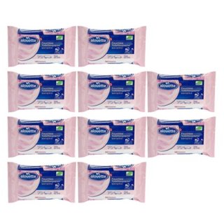 alouette feuchtes Toilettenpapier sensitiv Nachfüllpackung 70 Stück, 10er Pack(10x70 Stk)