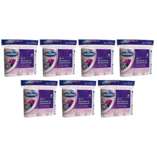 alouette 2in1 Serviette & Küchentuch 180 Blatt, 3 Rollen a 60 Blatt, 7er Pack