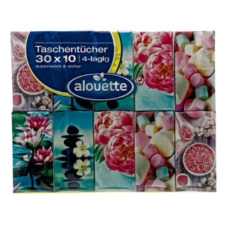 alouette Taschentücher 300 Stück, 30 x 10 Tücher (1er Pack)