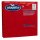 alouette Servietten, Farbe: rot, 3-lagig, extra feines Tissue, ca. 33 x 33 cm 30 Stück (1er Pack)