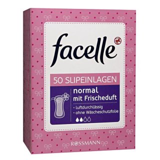 facelle Slipeinlagen normal 50 Stück, 1er Pack