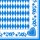 Papstar Servietten Oktoberfest Bayrisch Blau 1/4 Falz 40x40cm 3-lagig (50 Stck. Packung)