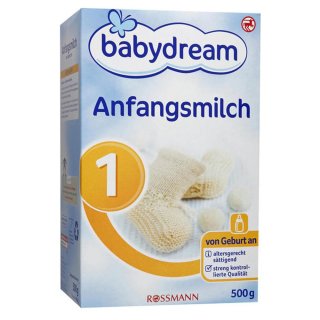 babydream Anfangsmilch 1 Säuglingsmilchnahrung 500 g 2 Beutel à 250 g