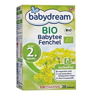 babydream Bio Babytee "Fenchel"Baby Fenchel-Tee 40 g 20 Beutel à 2 g