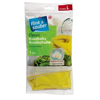 flink & sauber Haushalts Handschuhe Classic, Gr. L 1 Paar, 1er Pack