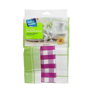 flink & sauber 3er Set Baumwoll Geschirrtücher 1 Set 3 Stück, 1er Pack