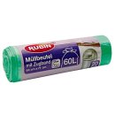 Rubin Müllbeutel mit Zugband 60 Liter 20 Stück,...