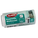 Rubin Kosmetik-Müllbeutel 10 Liter 40 Stück,1er...