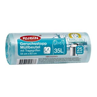Rubin Geruchsstopp Müllbeutel 35 Liter 25 Stück, 1er Pack