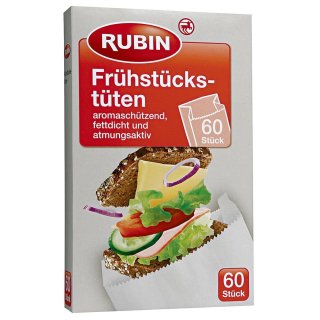 Rubin Frühstückstüten 60 Stück