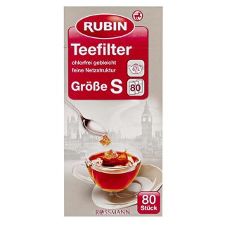 Rubin Teefilter Größe S 80 Stück, 1er Pack