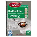 Rubin Kaffeefilter  Gr.2 naturbraun 100 Stück (1er...