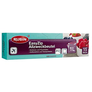 Rubin EasyZip Allzweckbeutel 1 l 15 Stück, 1er Pack