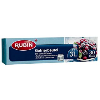 Rubin Gefrierbeutel 3 l 30 Stück, 1er Pack