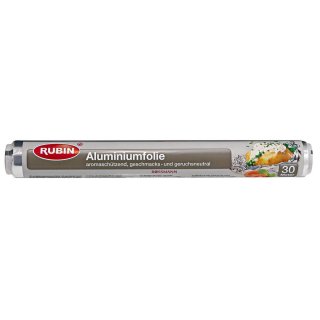 Rubin Aluminiumfolie Ersatzrolle 30m, 1er Pack