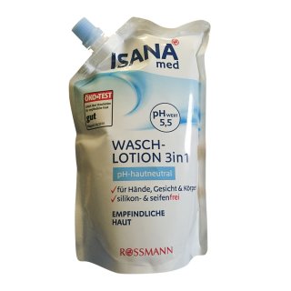ISANA med Waschlotion Nachfüllbeutel 500ml