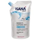 ISANA med Waschlotion Nachfüllbeutel 6er Pack (6x500ml) + usy Block