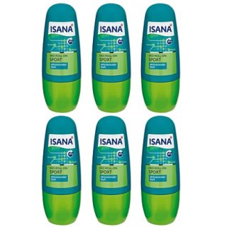 ISANA Deo Roll-on Sport 50 ml, 6er Pack(6x50 ml)