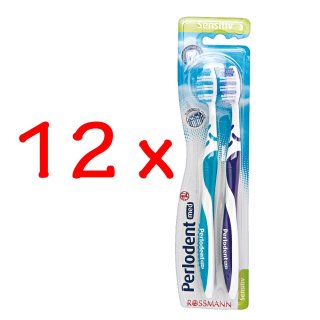 Perlodent med Zahnbürste sensitiv 2 Stück, 12er Pack(12x2 Stk)