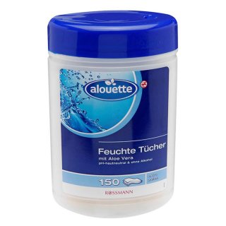 alouette Feuchte Tücher im Spender 150 Stück