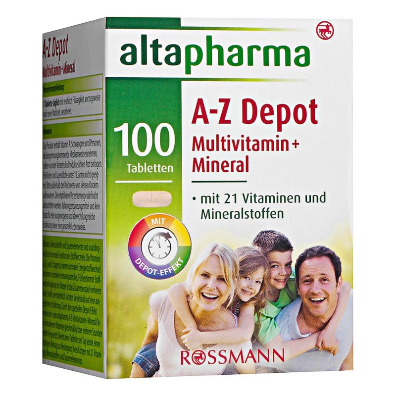 altapharma AZ Depot Multivitamin + Mineral Tabletten 138 g, 100 Tabl
