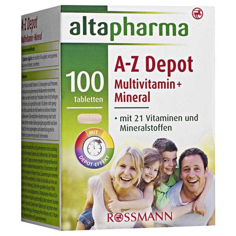 altapharma AZ Depot Multivitamin + Mineral Tabletten 138 g, 100 Tabl
