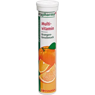 altapharma Brausetabletten Multivitamin Orangen-Geschmack 90 g, 20 Stk (1er Pack)