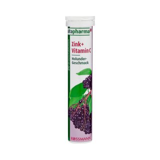 altapharma Brausetabletten Zink + Vitamin C mit Holunder-Geschmack 84 g, 20 Stk (1er Pack)