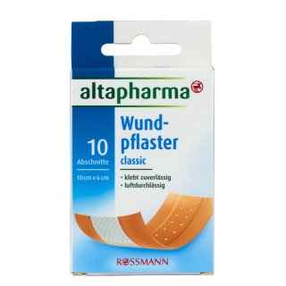 altapharma Wundpflaster classic 1 Stück 10 Abschnitte à 10 cm